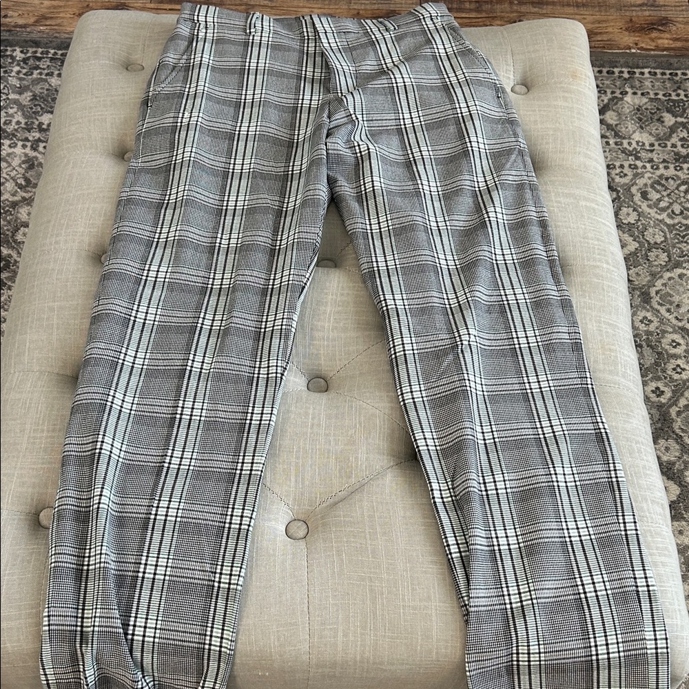 Club Monaco Gray Plaid Men's Dress Pants